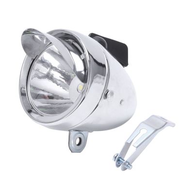 Bicycle Hat Lamp Bike Front Light Retro Headlights Metal Silver 6Led Waterproof Headlights Riding Equipment Bicycle Accessories