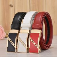 2.3CM Women Genuine Leather Belt for Female Strap Casual All-match Ladies Adjustable Belts Designer Automatic Belt Buckle Belts