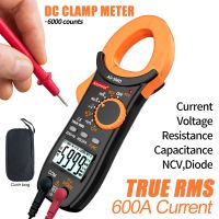 Aicevoos Digital Clamp Meter AC DC Auto Rang 600A Current Clamp True RMS Multimeter Ammeter Voltage Tester Ohm Capacitance NCV Electrical Trade Tools