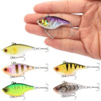 hot！【DT】 1PCS Hard VIB Lures Fishing Bait Treble Hooks Sinking Crankbait Wobber Tackle 4.6g 4cm