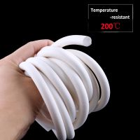 【CW】 1/5 Meters White round Silicone sponge strip rubber Foamed Seal Gasket OD1.5mm 25mm