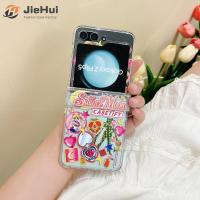 JieHui สำหรับ Samsung Z Flip5 /z Flip4 /z Flip3สามเตา SAILOR Moon แฟชั่นเคสโทรศัพท์