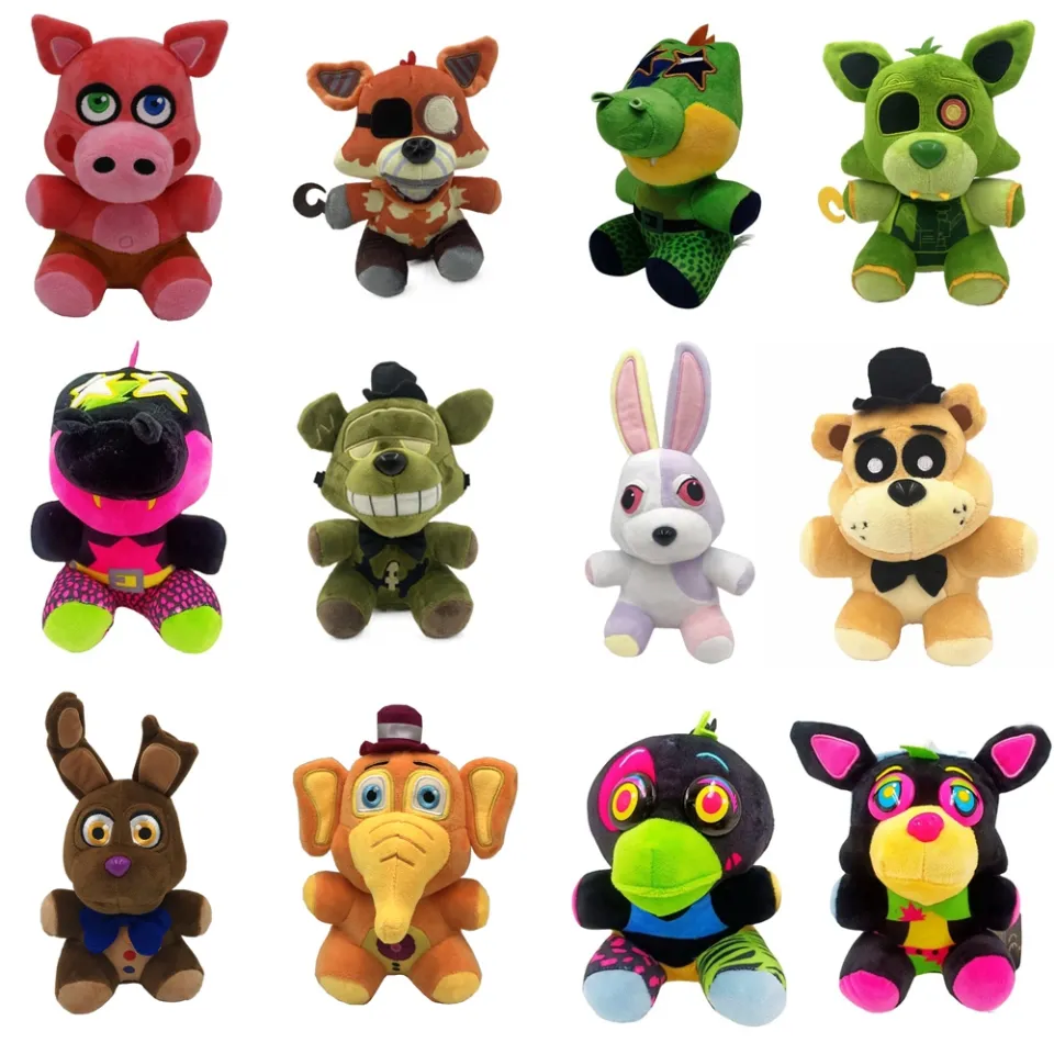 25cm fnaf plush toy plush Golden Freddy Fazbear Mangle bonnie foxy Stuffed  Doll Toys Sister Location