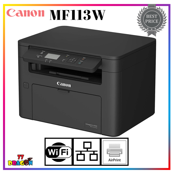 Canon Mf113w Compact All In One Mono Laser Jet Printer With Wireless Connectivity Print Scan 5433