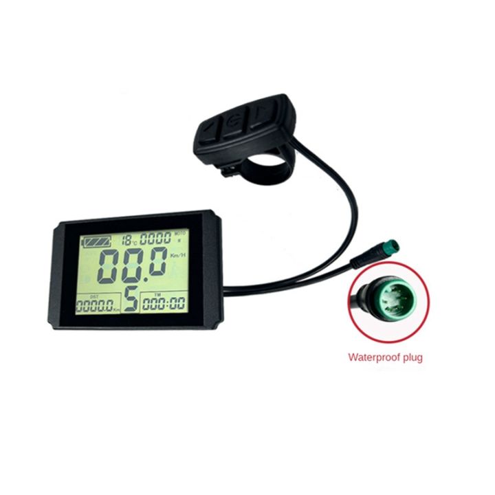 KT-LCD10H Display Ebike Meter with 5Pins 24V/36V/48V for KT Controller ...