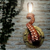 Hanging Wall Octopus Tentacle Holder Retro Octopus Light Tentacle Monsters Lamp Holder Bulbs Hanging Wall Lamp Bulb dropshipping