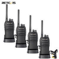 Retevis RT21มือถือระยะไกล16CH แบบชาร์จไฟได้2ทางวิทยุกับ Ctmod/dcs VOX สำหรับเทศกาลเดินป่าการวางแผนการรักษาความปลอดภัยการสื่อสารฉุกเฉินกู้ภัย (4ชิ้นสีดำ)