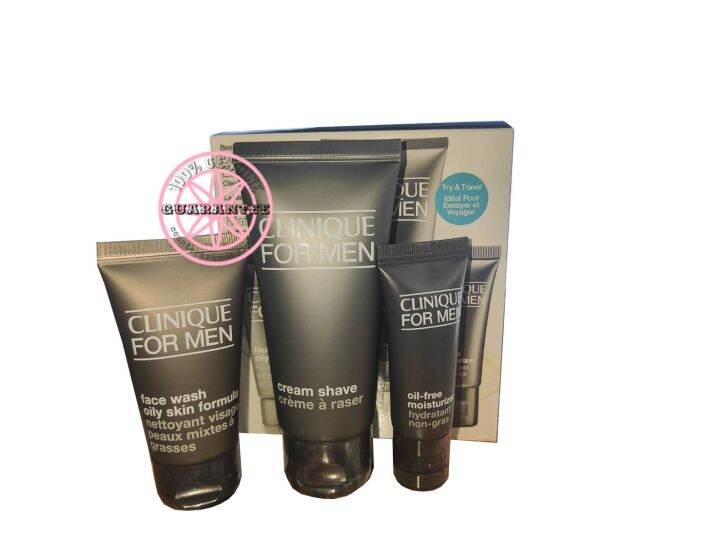CLINIQUE for Men Cream Shave Kit (3items) Lazada.co.th