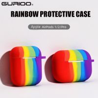 Rainbow Colorful Candy Color Silicone Earphone Protective For Airpods 1 2 Wireless Bluetooth Protect Case For AirPods Pro Cover Headphones Accessories