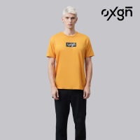 OXGN Logo Regular Fit T-Shirt With Graphic Print for Men (Mustard)frd