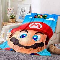 Super Mario Game Blanket for All Occasions - Soft and Warm Bedding for Sofa, Office, Lunch and Air Conditioning - Customizable  rr