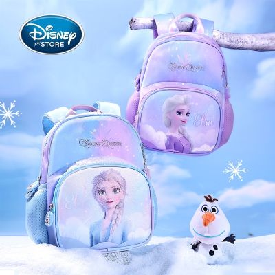 Disney Frozen 2 Snow Queen Elsa Princess Children Girl Bookbag Cartoon 1-3 Year Old Girl Student Double Shoulder Backpack