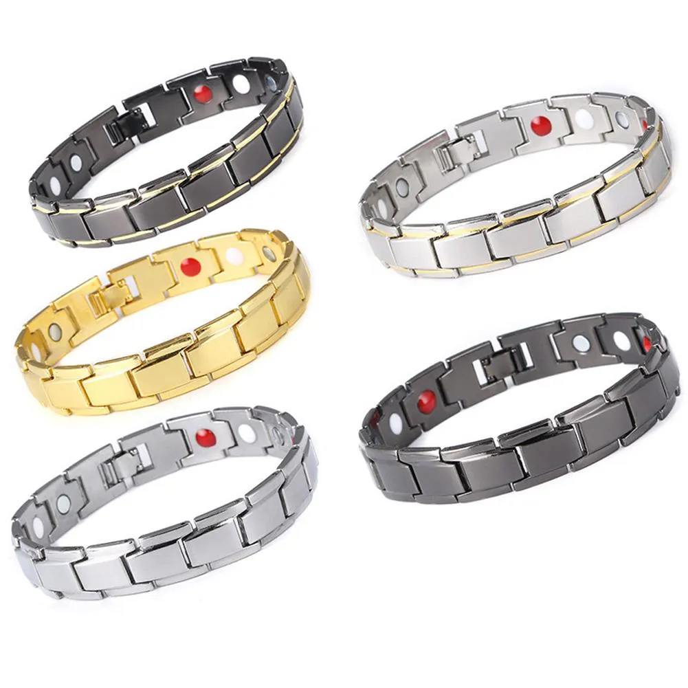 Fashion Men Women Stainless Magnetic Bracelet Health Energy Therapy  Arthritis Jewelry | Lazada PH