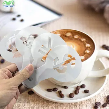 Creative Coffee Latte Art Mold, Stainless Steel Milk Bubble