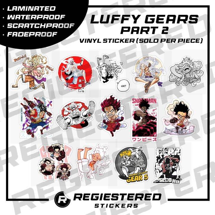 One Piece Luffy Gear 4 Stickers 