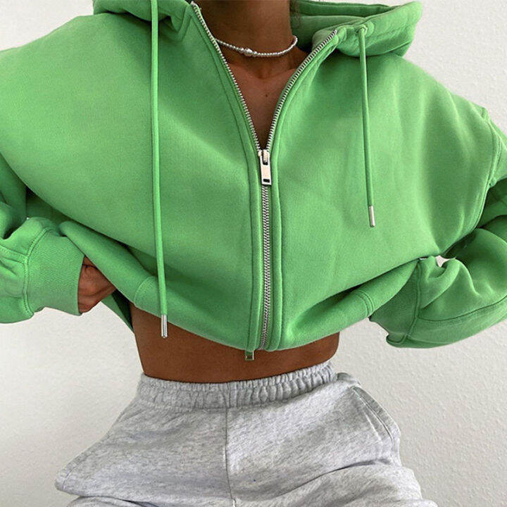 autumn-winter-women-green-long-sleeve-streetwear-hooded-zipper-sweatshirt-coats-loose-oversized-crop-top-short-jackets