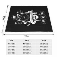 A Kiss Goodbye Day Of The Dead Blanket Coffin Witch Evil Cozy Fleece Blanket Sofa Soft Fashion Bedspread