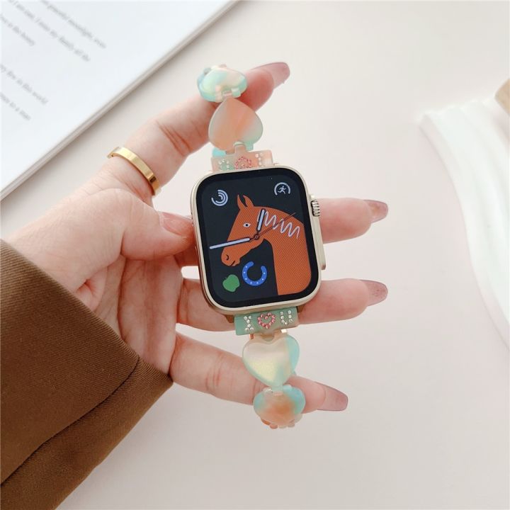 colorful-heart-resin-bracelet-for-apple-watch-band-series-8-7-6-se-5-4-lightweight-strap-ultra-49mm-41mm-45mm-40mm-44mm-belt