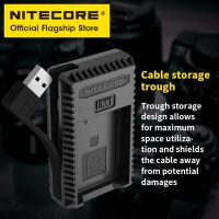 NITECORE UNK1กล้องอัจฉริยะเครื่องชาร์จแบตเตอรี่จอแสดงผล LCD USB ดิจิตอลช่องคู่ EN-EL14 EN-El14a EN-EL15กลางแจ้งโดยเฉพาะ