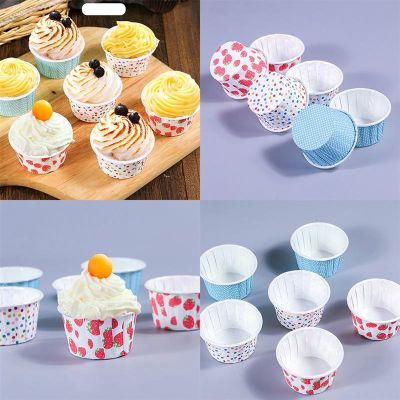 [HOT QIKXGSGHWHG 537] 100ชิ้นกระดาษถ้วยไอศครีมทิ้งเค้กถ้วยชามขนมพรรคซัพพลายสำหรับการอบวันเกิดงานแต่งงาน (จุดที่มีสีสัน)