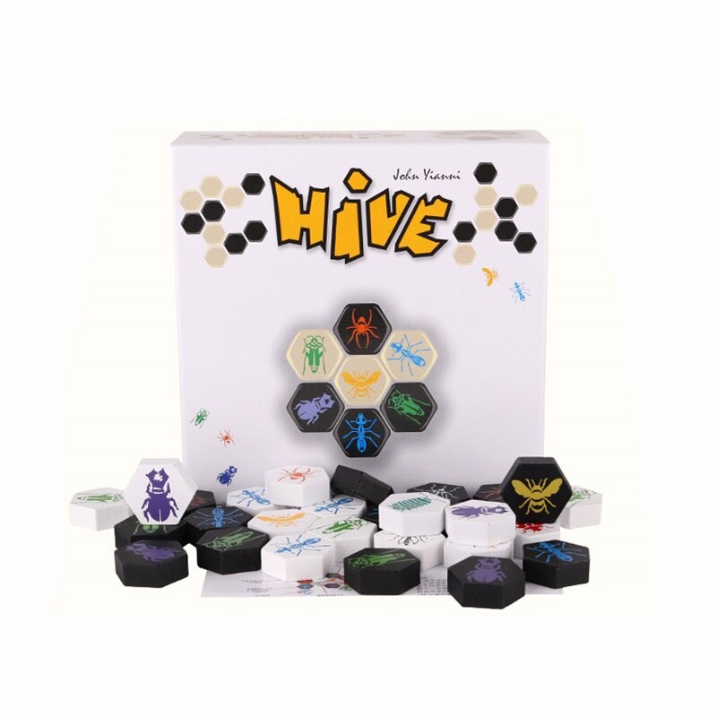 Hive Board Game 2 Player Funny Wooden Family Party Friends Kids Hive Board Game 