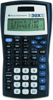 Texas Instruments TI-30XIIS Scientific Calculator, Black with Blue Accents Black Single Pack