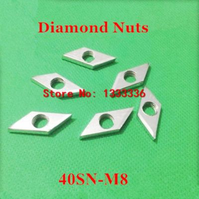 50 Pcs M8 Diamond Kacang 40-M8 Square Mur untuk 40 Serie Aluminium Profil Aksesoris Suku Cadang