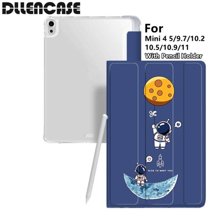 hot-sale-dllencase-เคส-ลายการ์ตูน-พร้อมช่องใส่ดินสอ-สําหรับ-compatible-for-ipad-2021-pro-11-2019-2020-10-2-7-8th-generation-2018-9-7-5-6th-mini-4-5-air-4-10-5-10-9-a283