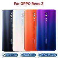 DJHFYJT New 6.4 Phone Rear Door for OPPO Reno Z Glass Battery Back Housing Cover Replacement Parts For PCDM10 CPH1979