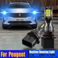 ⊙◄ 2PCS Car Canbus Error Free LED Daytime Running Light Bulbs Auto DRL Ice Blue Lemon Green Golden Lamps P13W For Peugeot 4008 508I