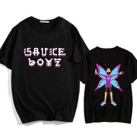 Mens Large T-shirt Eladio Carrion Sauce Boyz Monarca High Street Anime Tshirts Cute Graphic Manga Tshirt Funko Pop