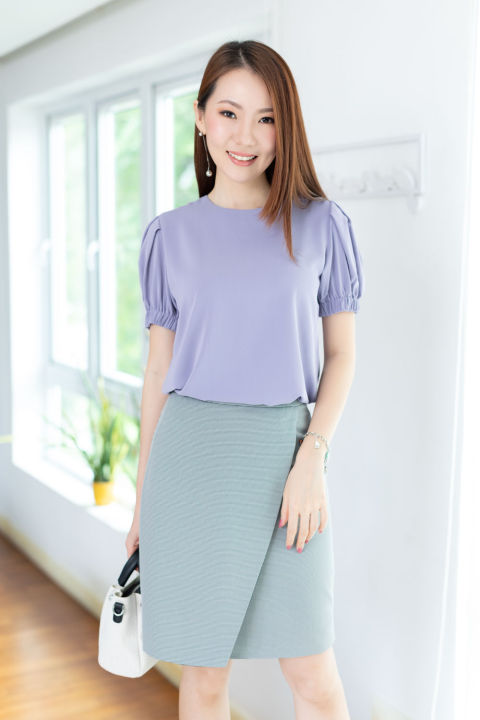 narinari-mt3016-puff-sleeve-sophie-blouse