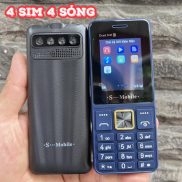 Điện thoại Smobile S74 4 sim 4 sóng kiểu dáng nhỏ gọn pin khủng 3000 mah