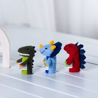 Animal Finger Puppet Plush Dolls Dinosaur Tyrannosaurus Rex Educational Early Childhood Storytelling Baby Toys