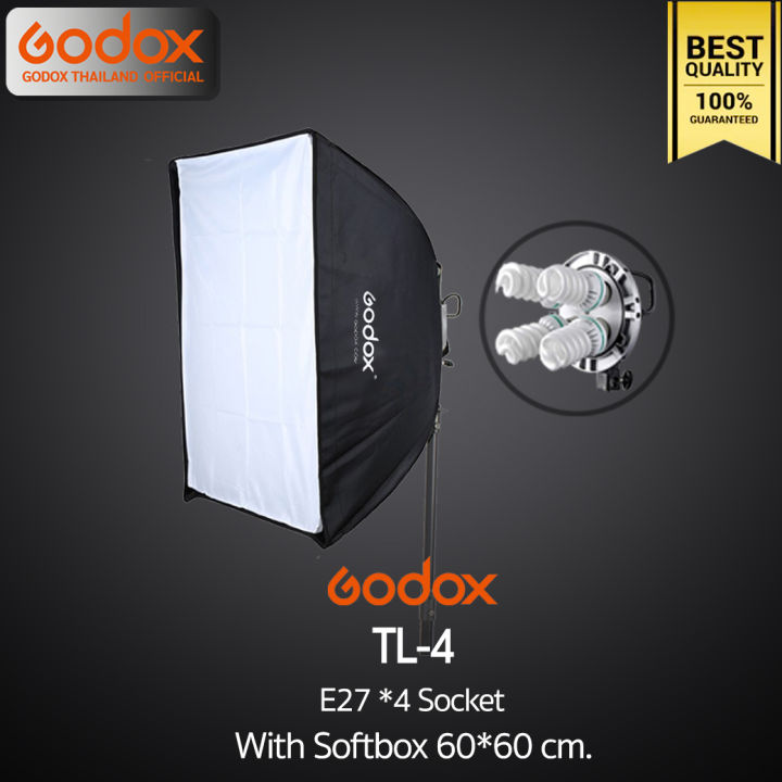 godox-tl-4-with-softbox-60-60-cm-สตูดิโอ-วิดีโอรีวิว-live-วิดีโอ-ถ่ายรูปติดบัตร