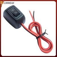 UMMEAX 12V 24V สวิตช์ปุ่มกดเปิดปิด 0.6M prewired ชนิดติด สวิตช์ยึดพื้นผิว ที่มีคุณภาพสูง พลาสติกทำจากพลาสติก สวิตช์โยกโยก 12V/7.5A 24V/3.8A