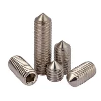 316 Stainless Steel Tip Set Screw Pointed Head Socket Headless Screw M3 M4 M5 M6 M8 M10