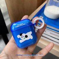 [SOSO 3C accessories] สุนัขสัตว์น่ารักสีฟ้าเรืองแสงซิลิโคนไร้สายหูฟังสำหรับ Airpods 3 Pro กรณี Airpod 1/2ฝาครอบหูฟัง