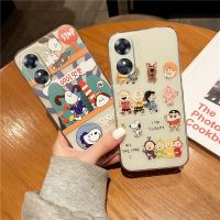 เคสใส่โทรศัพท์สินค้าพร้อมส่งสำหรับ OPPO A58 4G การ์ตูนน่ารักสร้างสรรค์สนูปปี้เคสมือถือเคสนุ่มซิลิโคนฝาหลัง OPPOA584G ใส