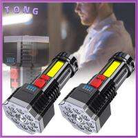 ไฟแรงสูง TONG ไฟฉายอเนกประสงค์แบบไฟชาร์จ USB ไฟฉาย LED ระเบิดสว่างมาก