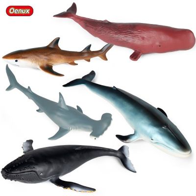 Simulation model of Marine animals children gifts toys soft rubber blue whale sperm whale hammerhead shark inflatable water toys