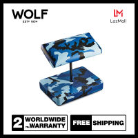 ขาตั้งนาฬิกา WOLF1834 รุ่น  ELEMENTS DOUBLE STATIC WATCH STAND (Water)