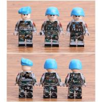 2023 เข้ากันได้เลโก้ UN กองกำลังรักษาความสงบทหารทหารสร้างบล็อกกองกำลังพิเศษตำรวจประกอบของเล่นเด็ก