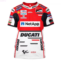 2023 Ducati (สต็อกเพียงพอ) Summer Short Sleeve New Hot Sale 3D Printed Round Neck T-shirt Mens T-Shirt Top Childrens Adultคุณภาพสูง size:S-5XL