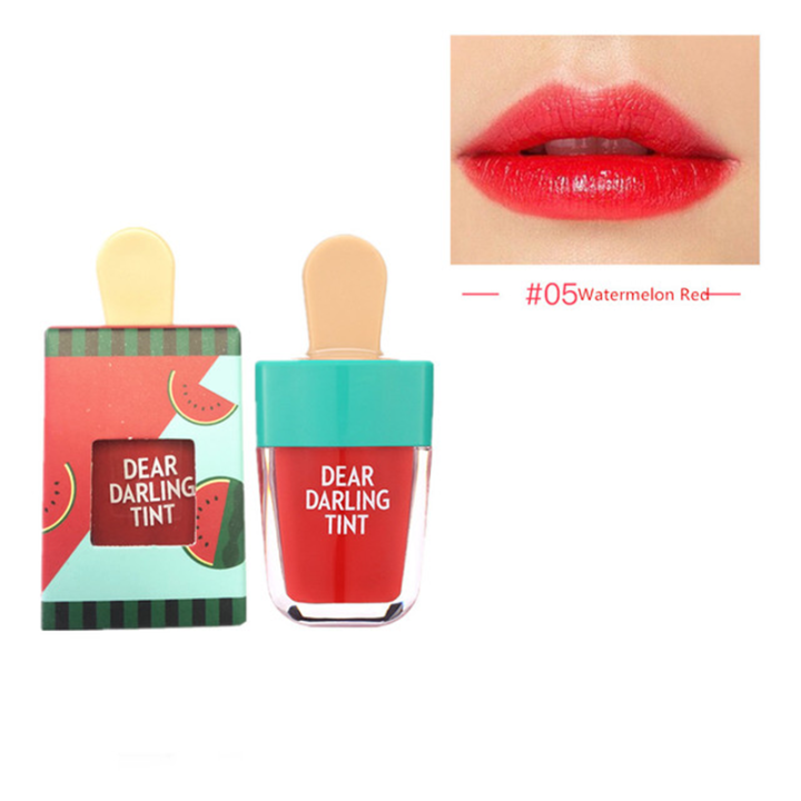 LIPHOP 6 Colors Ice Cream Lip Tint Long-Lasting Liquid Lipstick Waterproof Sexy Matte Lip Gloss Tattoo Makeup