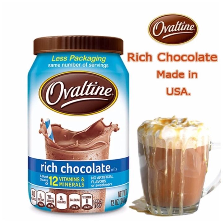 items-for-you-ovaltin-rich-chocolate-สินค้านำเข้าจากอเมริกา340กรัม