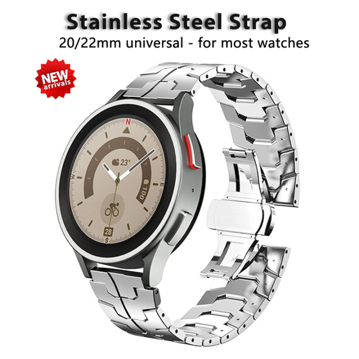 20mm 22mm iron Man Stainless Steel Strap For Samsung Galaxy Watch