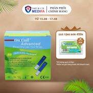 Hộp 25 Que Thử Đường Huyết On Call Plus Advanced Test Rời, Hàng Chính Hãng