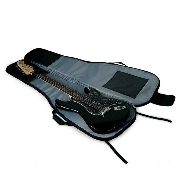 softcase-guitar-กระเป๋ากีต้าร์ไฟฟ้า-ซอฟเคสกีต้าร์ไฟฟ้า-บุโฟม-12-มิล-สีเทา-gray-รุ่น-mel-แถมฟรี-ปิ๊ก-gibson-มูลค่า-50-บาท