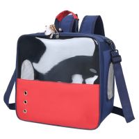 Cat Carrier แบบพกพากระเป๋าเป้สะพายหลังระบายอากาศ Tote สำหรับแมวสุนัขกระเป๋าเดินทางกันน้ำสำหรับกลางแจ้งเดินปีนเขา Camping